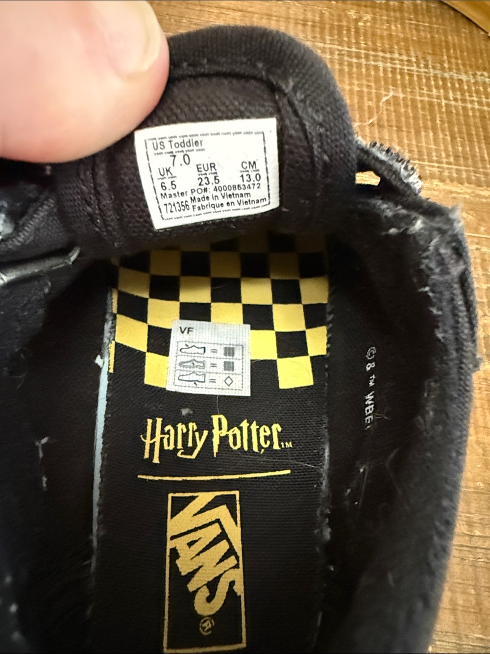 Vans x Harry Potter US Toddler Golden Snitch Sneakers